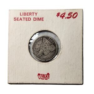 1875 United States Liberty Seated Dime Good Pre-owned